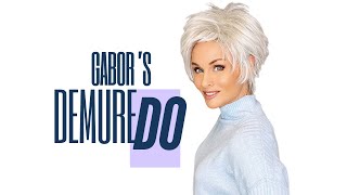 THAT THING you "DO"! \ NEW textured PIXIE CUT by Gabor! \ Demure Do in Arctic White
