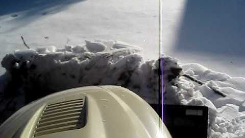 Cub Cadet tractor plowing snow 2