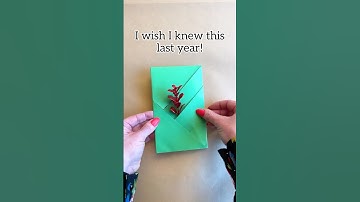 Easy DIY envelope, perfect for gifting cash this #holiday season. #giftideas #origami #christmas