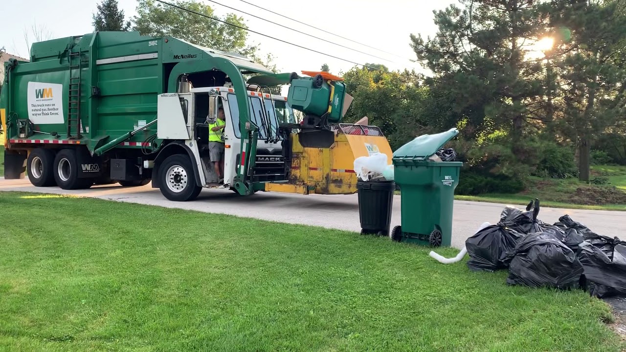Waste Management Recycle truck YouTube