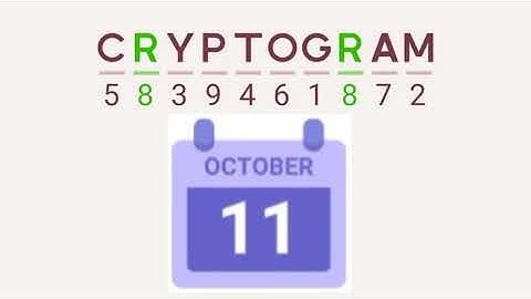 Cryptogram Daily Challenge October 11 2024 - 