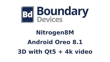 Nitrogen8M Android 8.1 Qt5 + 4k video demo