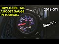 How to install a boost gauge into your mk7 golf  gti  r