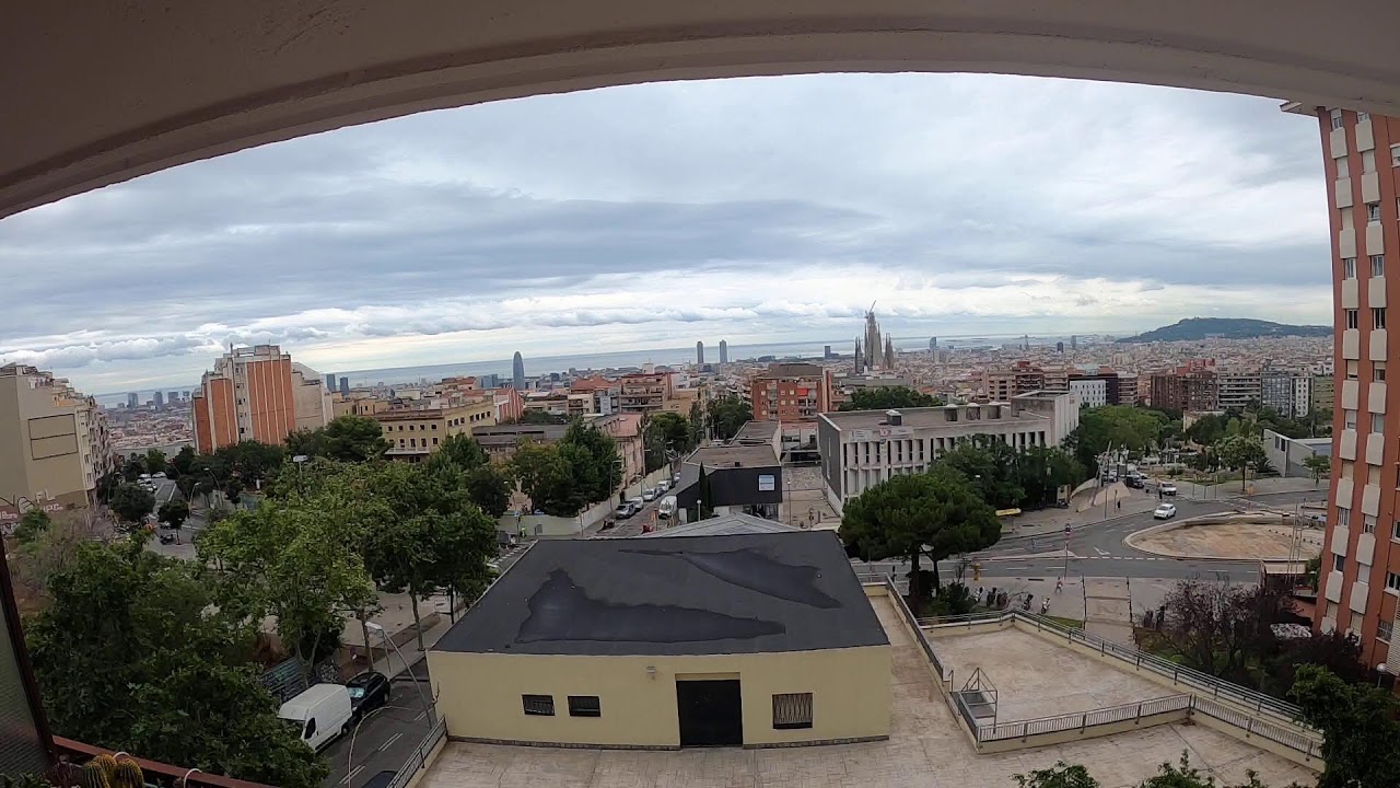 Barcelona Spain live cam from Baix Guinardo skyline internet eyeTransmision de pruebas
