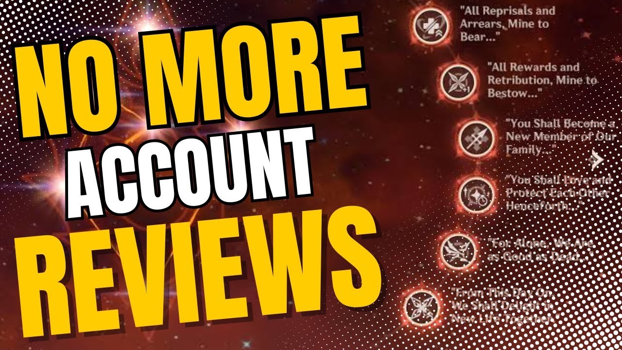 Why I will NEVER do ACCOUNT REVIEWS on my channel.