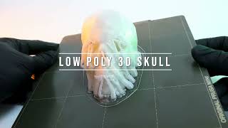 Low Poly 3D Printed Skull - E3D