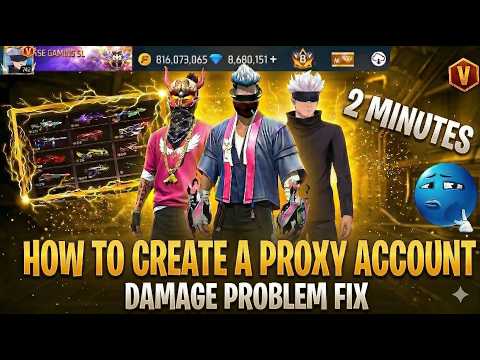 HOW TO CREATE A PROXY SERVER ACCOUNT 2026 | MATCH PLAYABLE & FIX DAMAGE PROBLEM & UPDATE ERROR