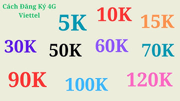 Cách Đăng Ký 4G Viettel 5K 10K 15K 30K 50K 60K 70K 90K 100K 120K: Data Cực Khủng Mỗi Ngày!