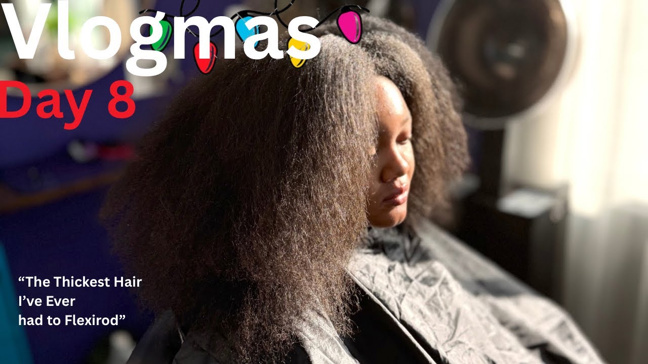 VLOGMAS ДЕНЬ 8 | САМЫЕ ГУСТЫЕ волосы, на которых я КОГДА-ЛИБО использовала Flexi Rod