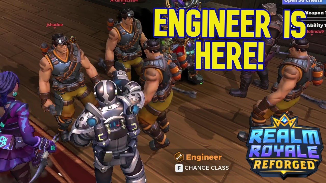 ENGINEER is FINALLY HERE! - Realm Royale Reforged - YouTube
