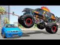 BeamNG Drive Gameplay Moments - High Speed Car Bus Monster Truck Crashes Compilation