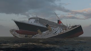 Queen Mary 2 Sinks RMS Titanic - PART 1