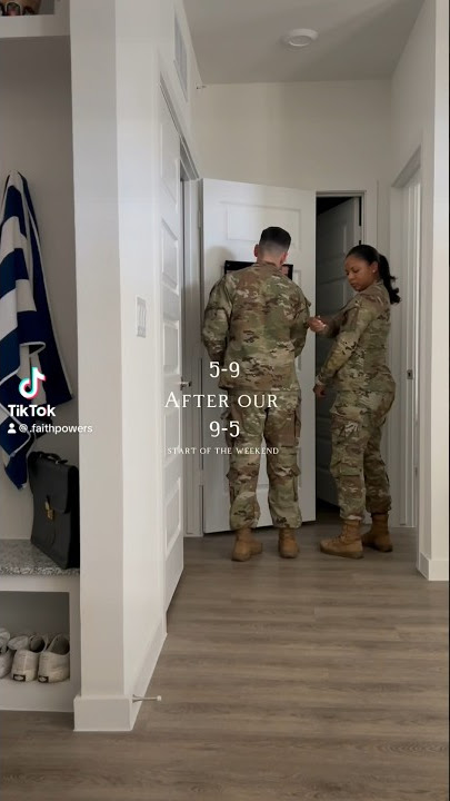 Military Couple Off Duty #military #shorts