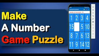 android studio kotlin simple number puzzle game example\sliding puzzle android\ game in android screenshot 1