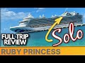 A solo cruise on ruby princess to the caribbean