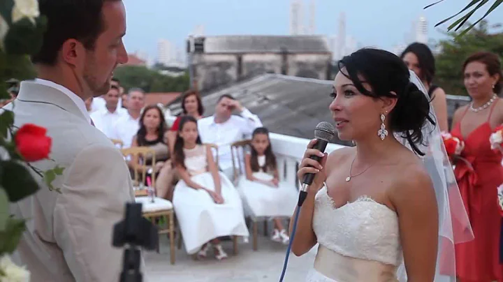 Eric & Katy Sigmon Wedding Ceremony, Cartagena, Co...