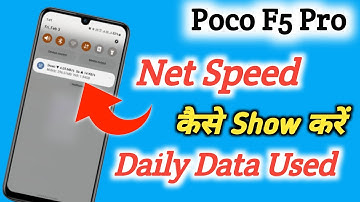 Poco f5 pro net speed show/Poco f5 pro 5g me net speed kaise dekhe/network speed setting