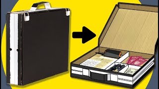 Cardboard Spy Briefcase | DIY Craft Ideas for Kids on Box Yourself