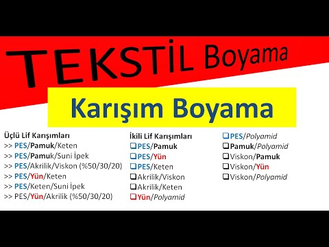 Tekstil Renklendirme Ders 14: Karışım Boyama