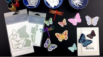 How to Make Beautiful Butterfly Accents with Alcohol Inks - Technique Tuesday