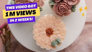 Step-by-step Tutorial on How to make a Floral Design Buttercream in Real-time