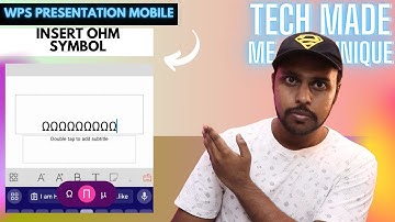 How to insert ohm symbol in wps presentation mobile | insert ohm symbol on wps presentation mobile