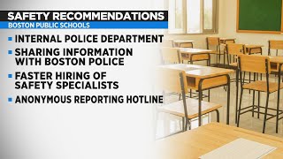 Report recommends Boston Public Schools look into forming its own police department