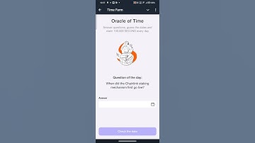 Nov 6 oracle of time  When did the Chainlink staking mechanism first go live?  #timefarmanswertoday