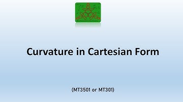 Curvature in Cartesian Form | Advanced Calculus| BSc Mathematics