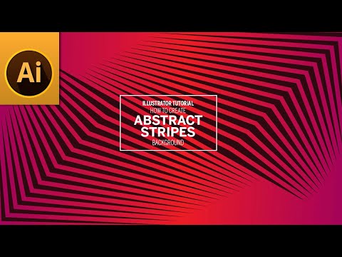 Create Abstract Modern Stripes Background Design in Adobe Illustrator