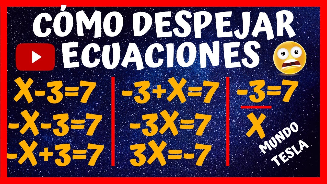 ¡CÓMO DESPEJAR ECUACIONES DE PRIMER GRADO 2020 FÁCIL Y RÁPIDO!DESPEJAR