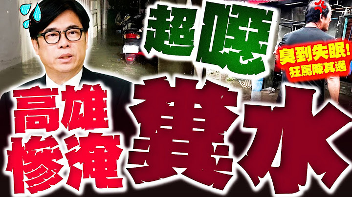高雄慘淹糞水! 50戶民宅遭殃痛罵陳其邁! 居民臭到失眠喊賠償!