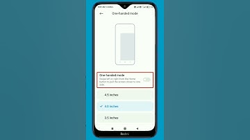 How To Enable One Hand Mode In Redmi | One Handed Mode Settings #shorts #youtubeshorts