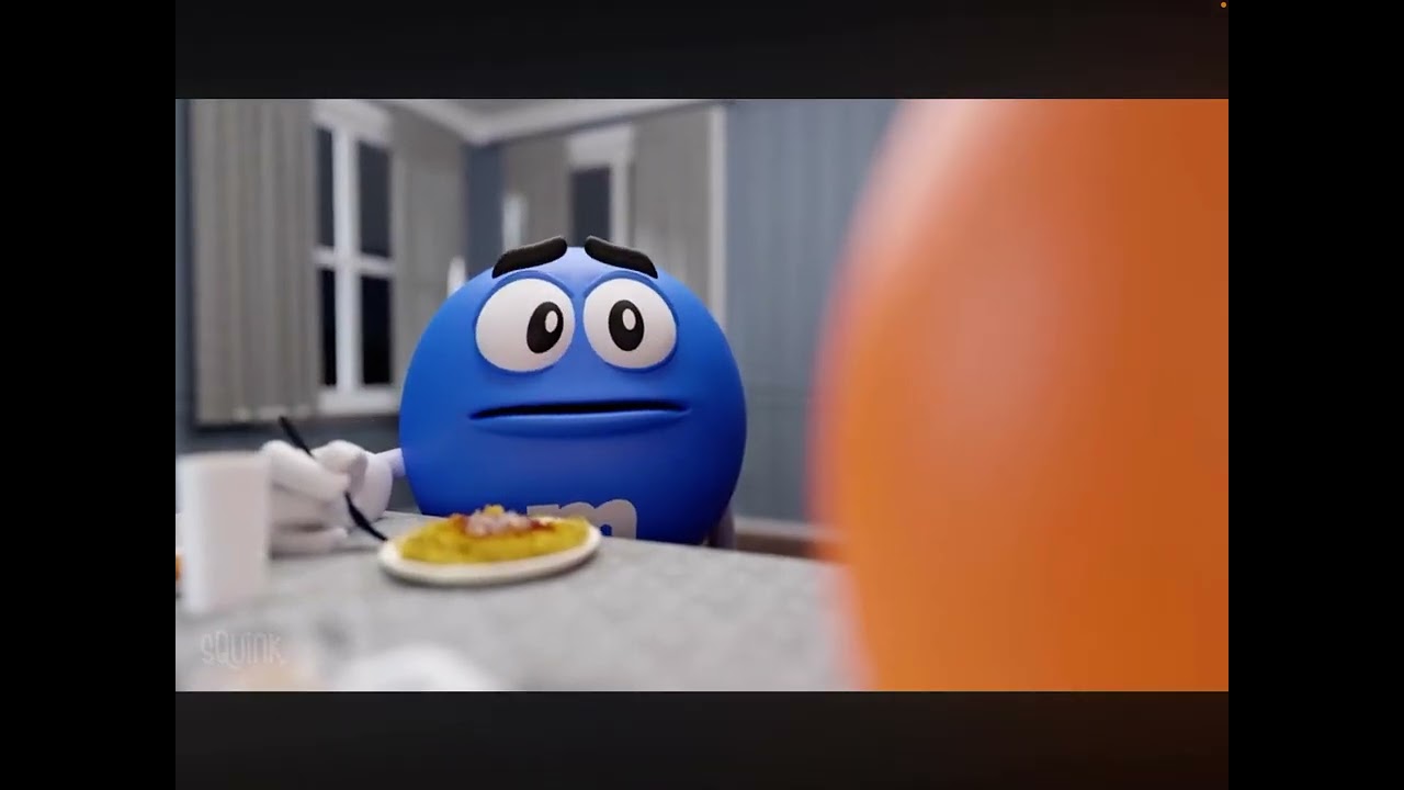 When I see an M&M‘s commercial on TV