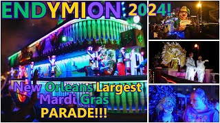 Endymion Parade, Mardi Gras 2024! The BIGGEST and the BADDEST parade of MARDI GRAS! 0 GAPS in Parade