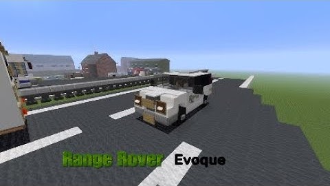 Minecraft Range Rover Evoque Tutorial