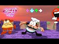Pizza Tower 360° Animation FNF Vs Peppino.