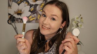 ASMR All-in-one! (Secretary, Doctor, Hairdresser & Teacher Roleplay)