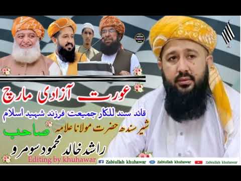 قائد سند حضرت مولانا علامہ راشد خالد محمود سومرو صاحب
