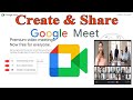 How to Create Google Meet Link| How To Use Google Meet| Google Meet|