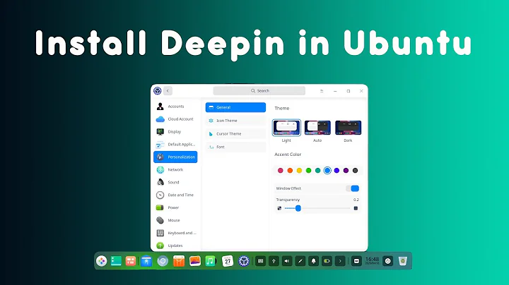 Install Deepin desktop environment in Ubuntu 20 04 Focal Fossa