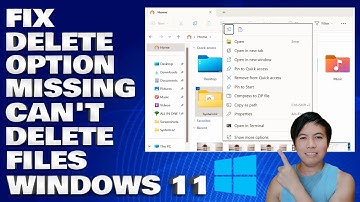 How To Fix Delete Option Missing Can