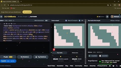 CSSBattle { Daily Target Solution (12/01/2025)}
