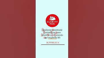 Clarity Cryptic #54: Sandstone constituent... (6) #crypticcrossword #puzzlesolving