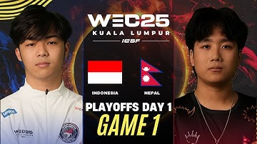 INDONESIA vs NEPAL GAME 1 IESF WEC25 PLAYOFFS | INA vs NEP