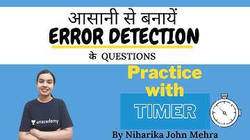 Error Detection Practice with Timer | By Niharika John Mehra