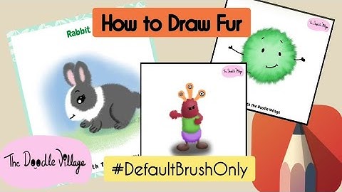 How to draw Fur | Autodesk Sketchbook Tutorial for Beginners | Default Brush Only
