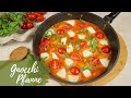 Gnocchi Pfanne mit Mozzarella | Schnelles Pfannengericht