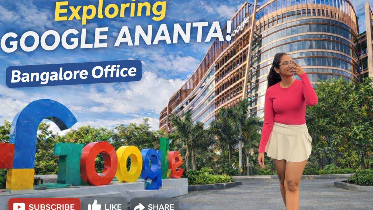 Inside Google Bangalore Office 😍 | Google Ananta Campus Tour | Gym, Food,Slide & More