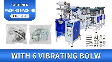 Automatic Fastener Packaging Machine With 6 Vibration Counting Machine